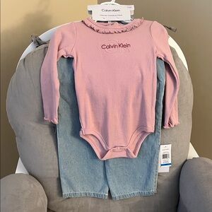 Calvin Klein Light Pink Kids Bodysuit